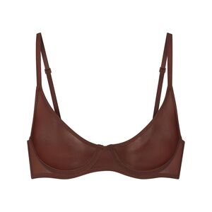 Skims Ultra Fine Mesh Scoop Bra in Mahogany - 38G (DDDD)